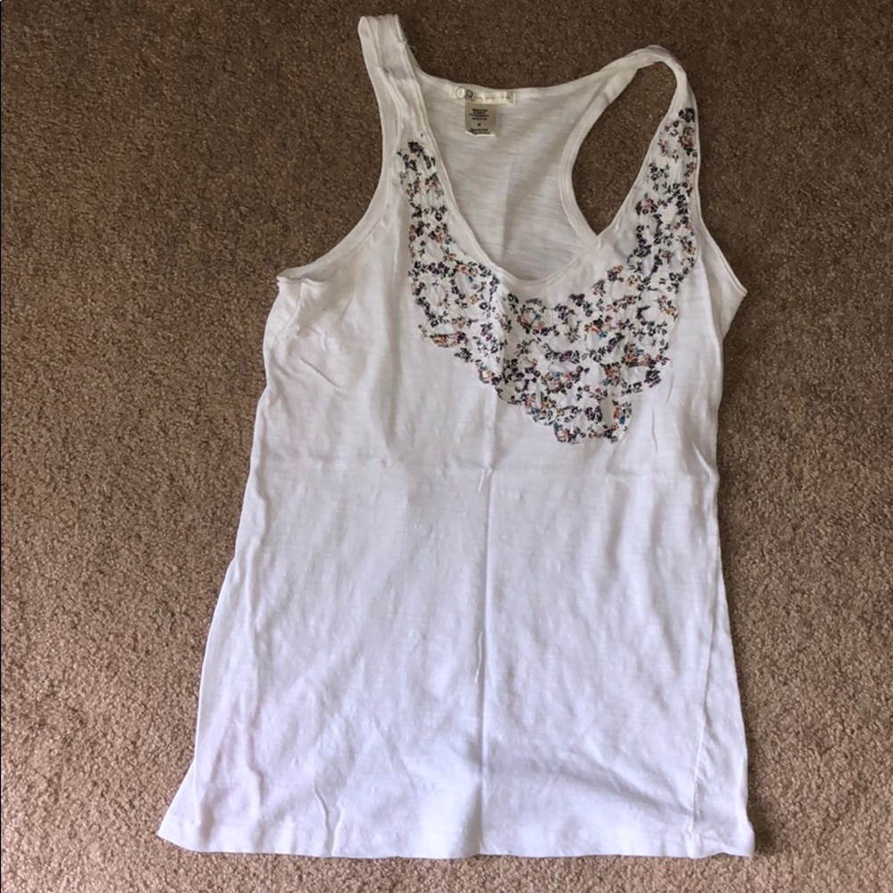 Cute embroidered tank